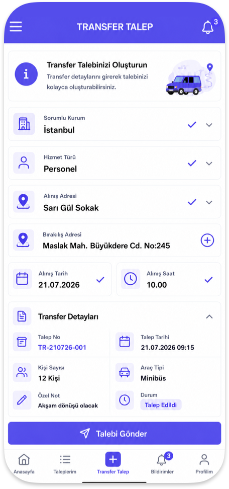 vita Transfer Mobil Uygulama