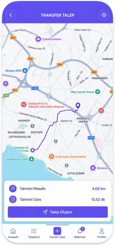 vita Transfer Mobil Uygulama