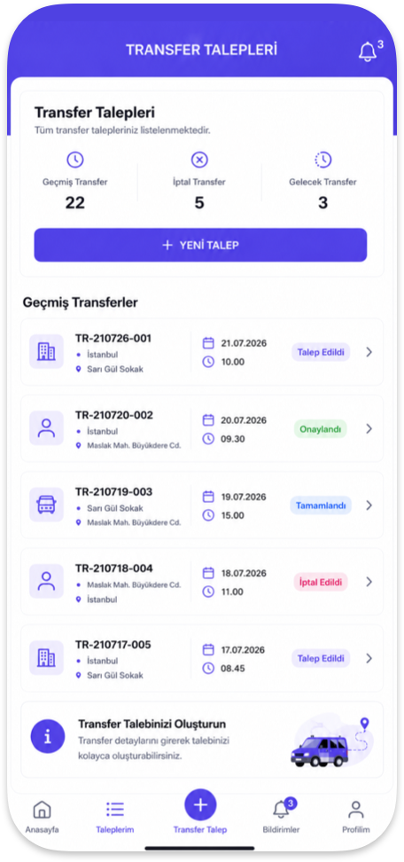 vita Transfer Mobil Uygulama