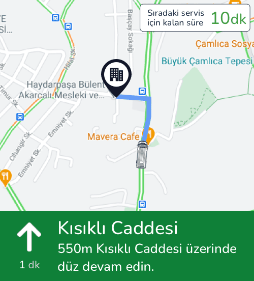 Güncel Servis Listeleri ve Anlık Haberleşme